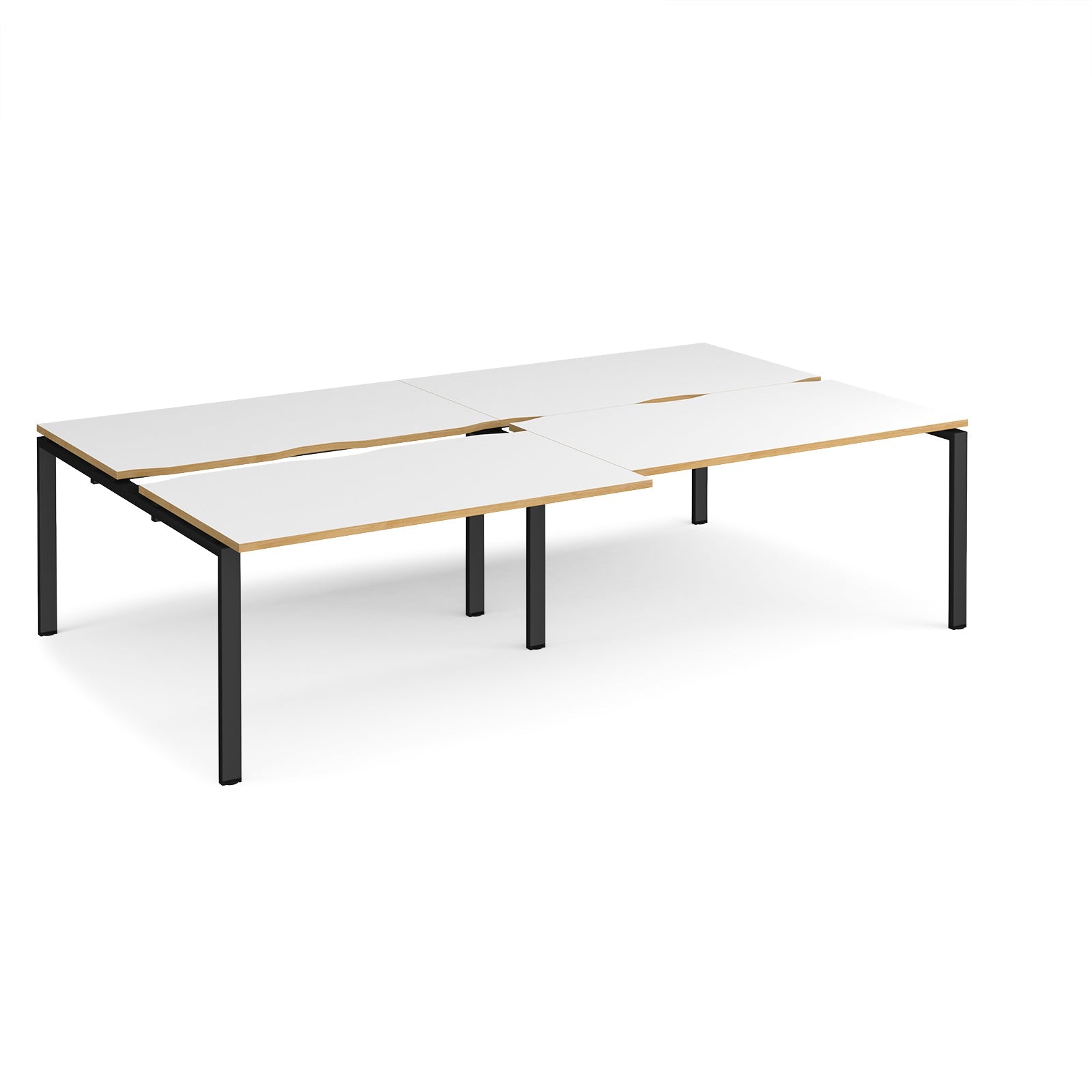 Adapt sliding top double B2B desks 1600mm deep