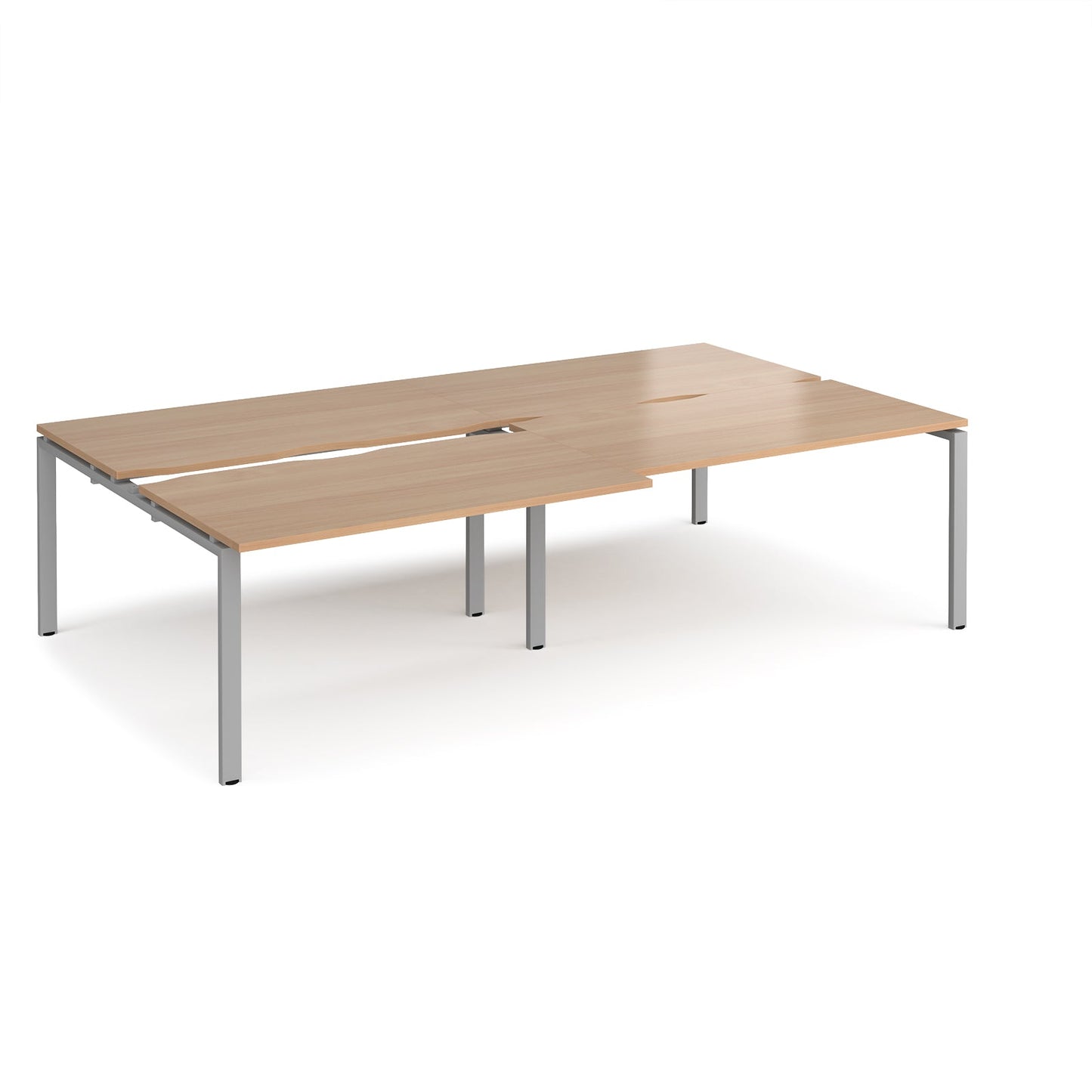 Adapt sliding top double B2B desks 1600mm deep