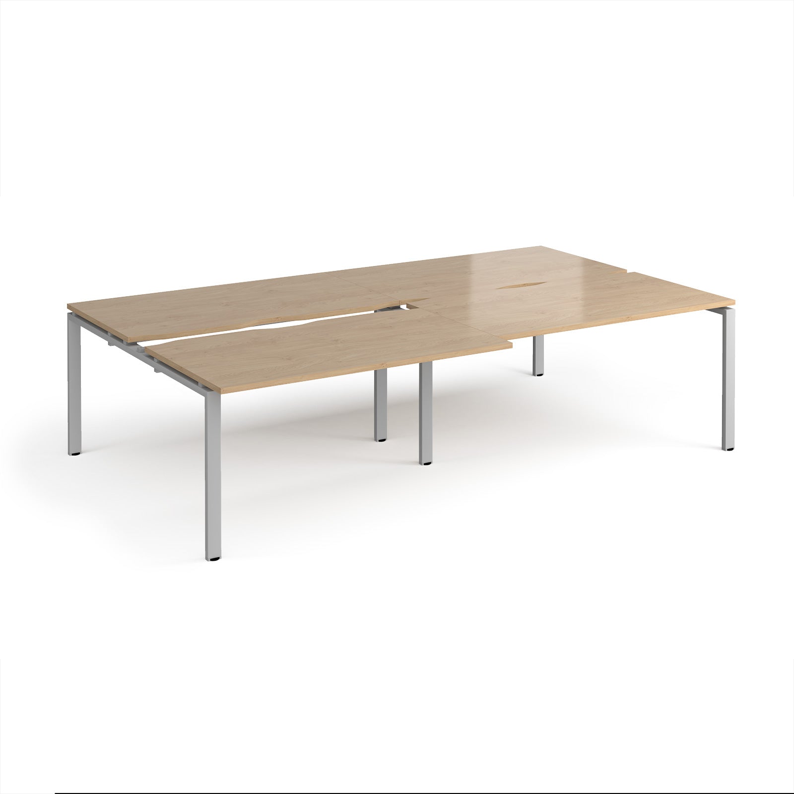 Adapt sliding top double B2B desks 1600mm deep