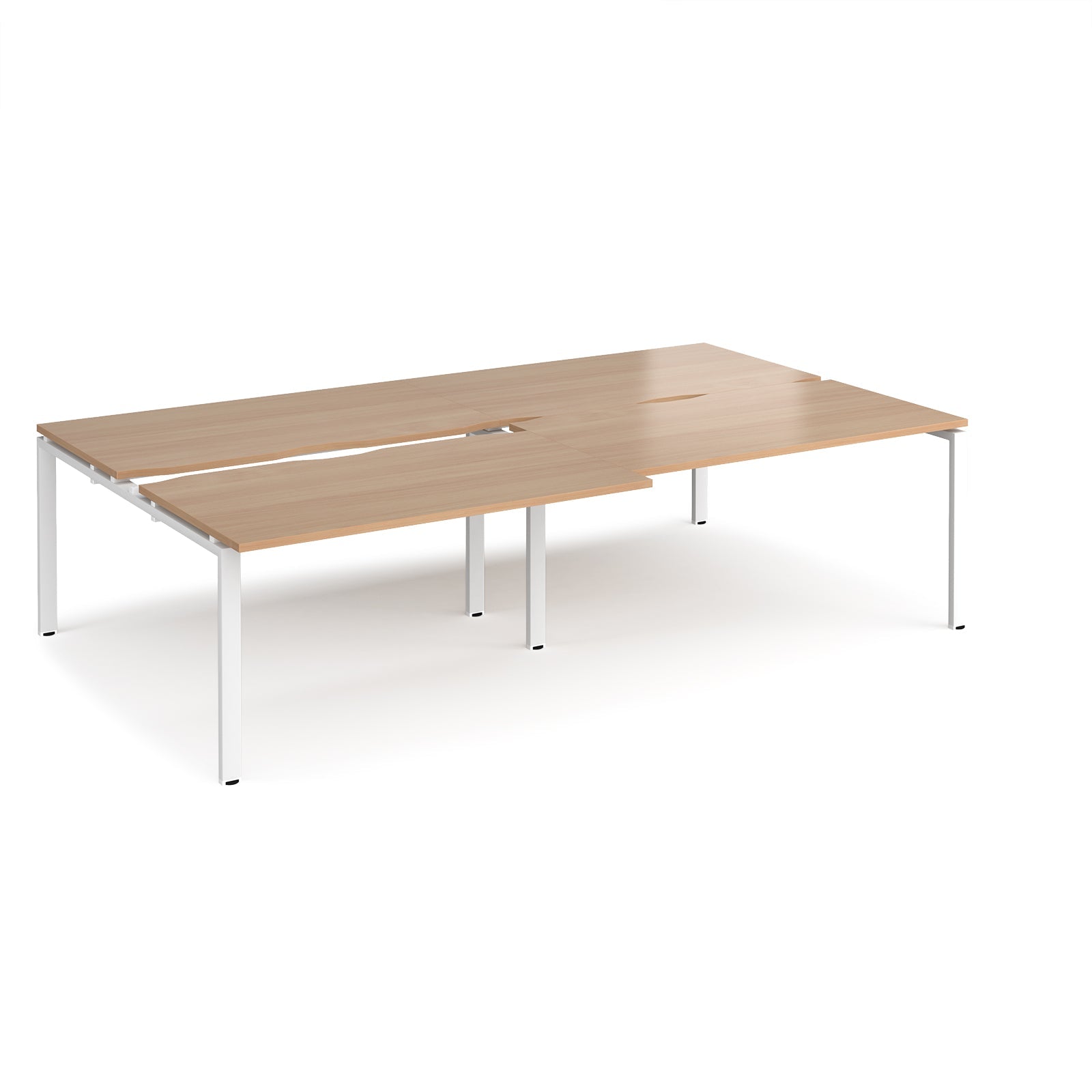 Adapt sliding top double B2B desks 1600mm deep