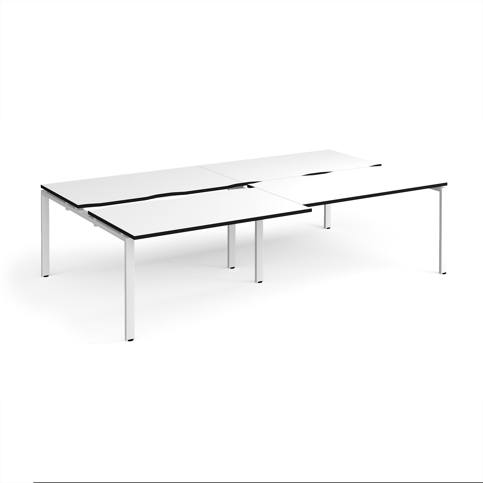 Adapt sliding top double B2B desks 1600mm deep