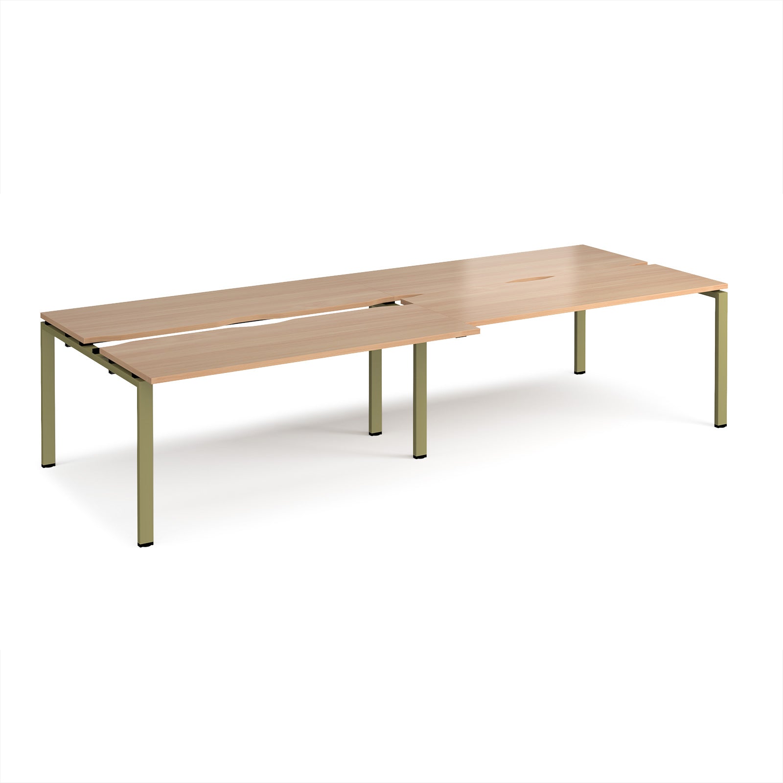 Adapt sliding top double B2B desks 1200mm deep