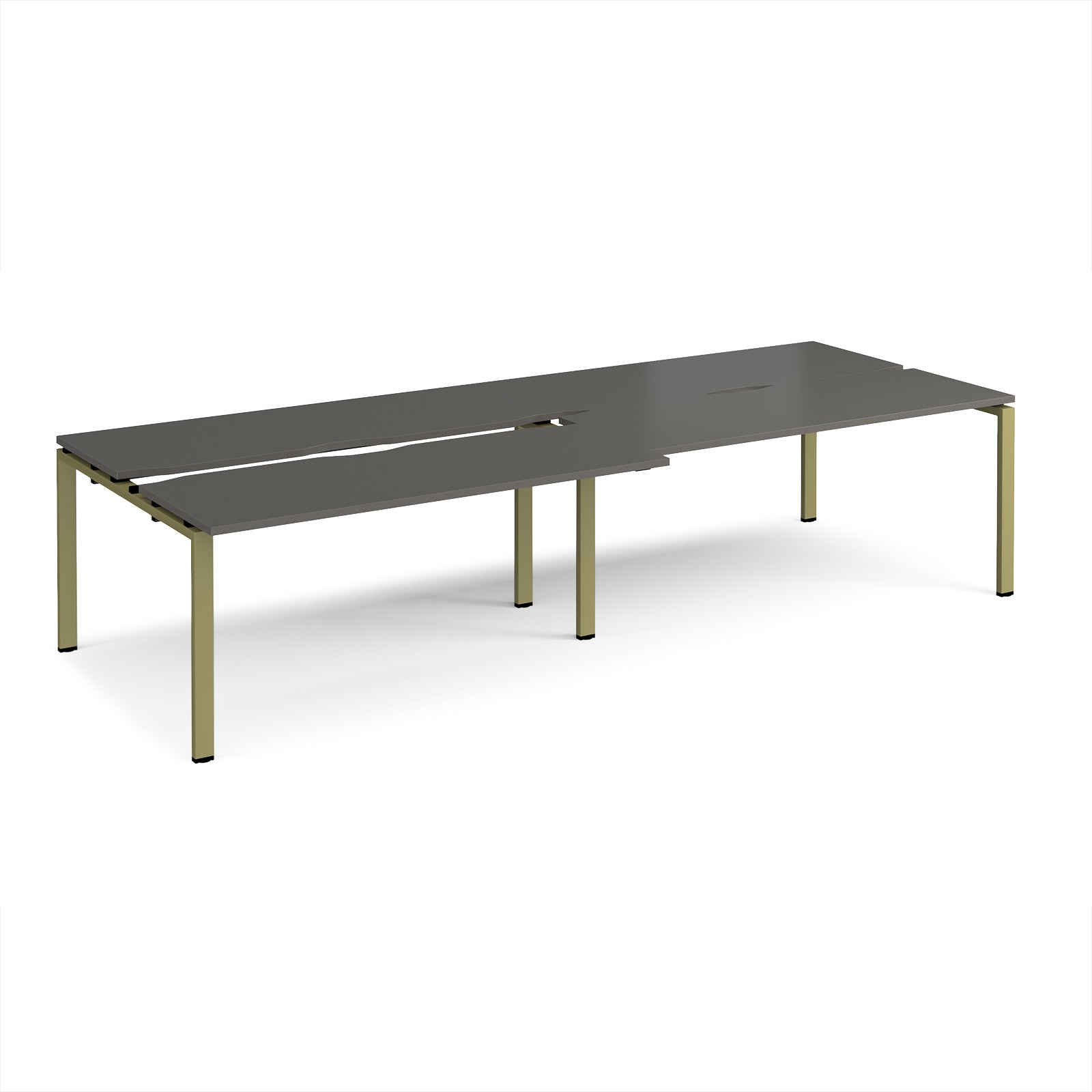 Adapt sliding top double B2B desks 1200mm deep