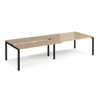 Adapt sliding top double B2B desks 1200mm deep