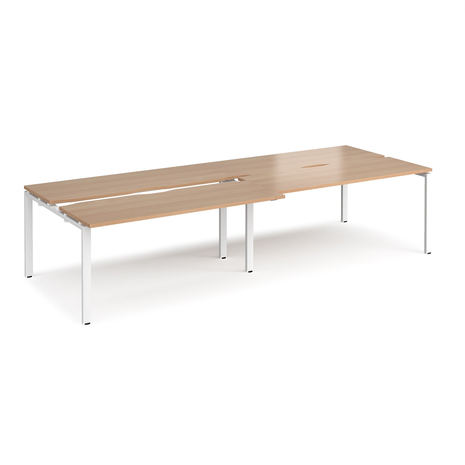 Adapt sliding top double B2B desks 1200mm deep