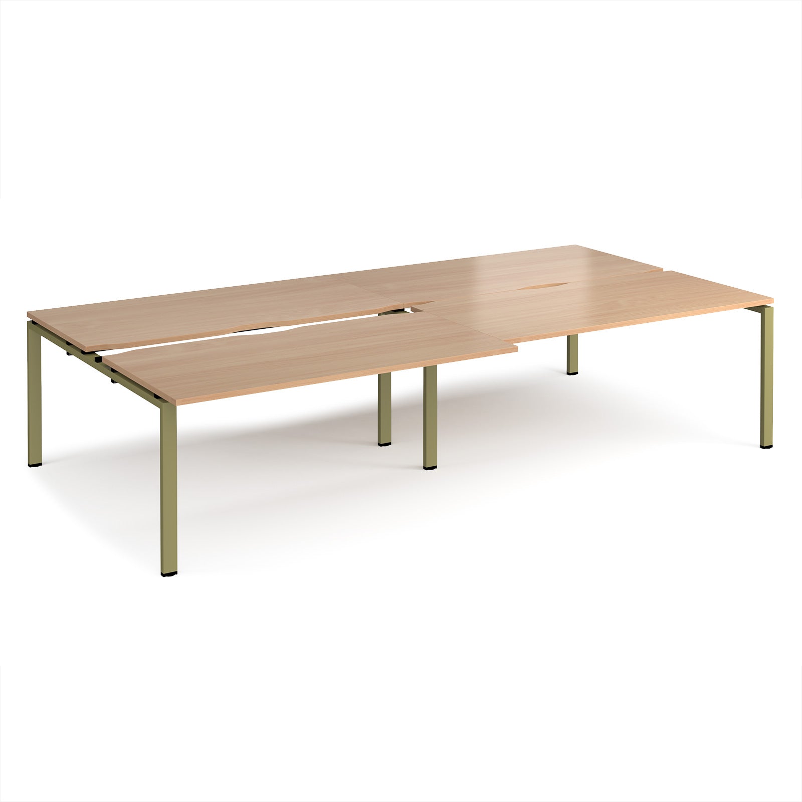 Adapt sliding top double B2B desks 1600mm deep
