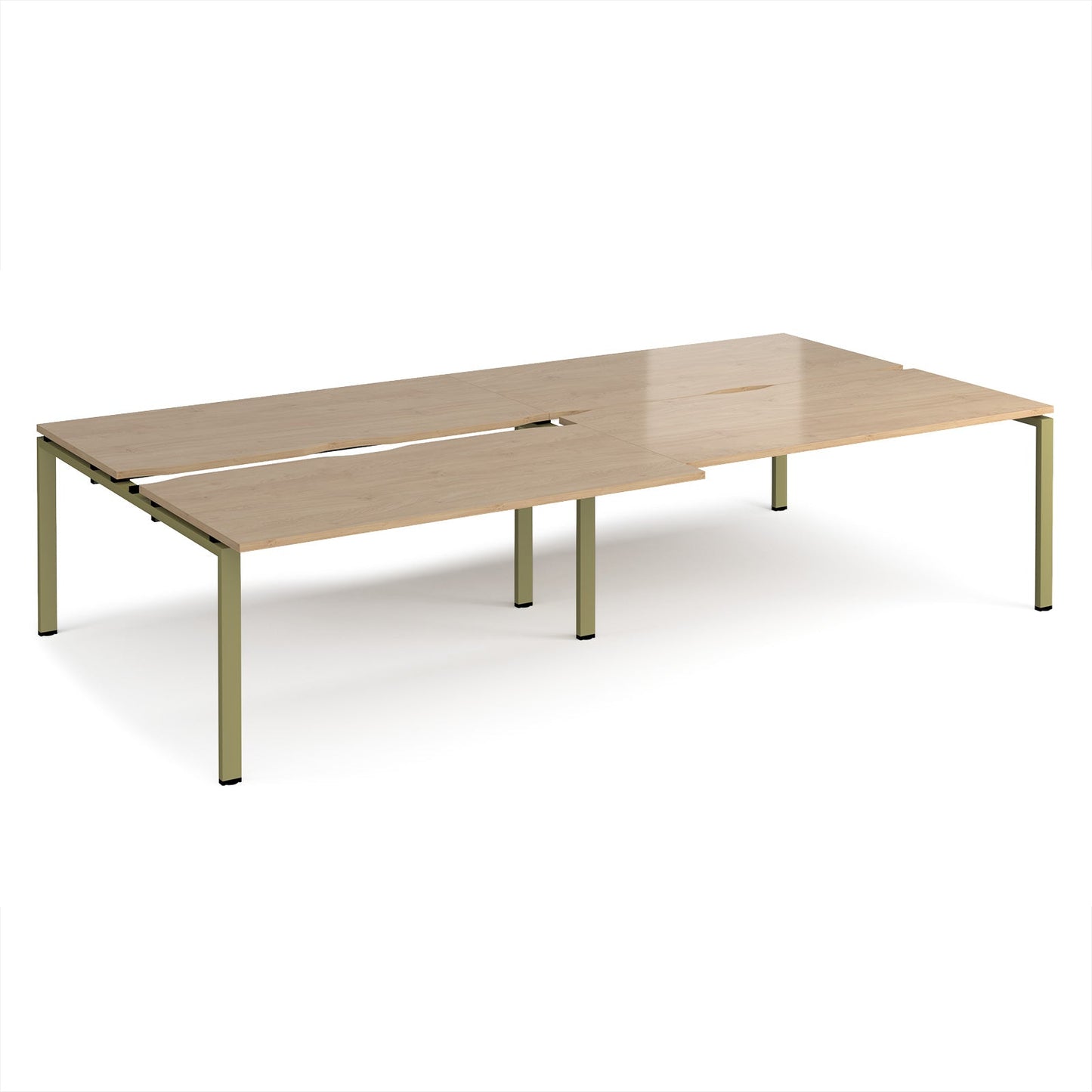 Adapt sliding top double B2B desks 1600mm deep