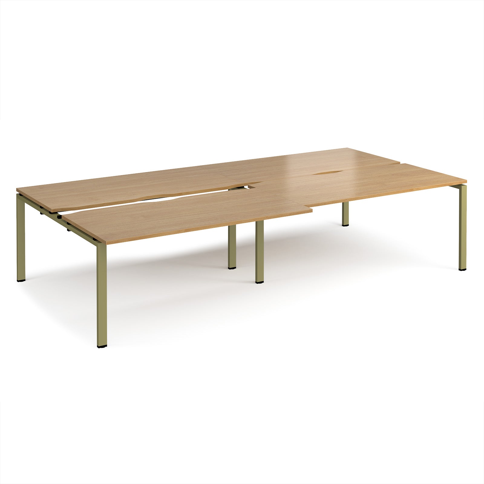 Adapt sliding top double B2B desks 1600mm deep