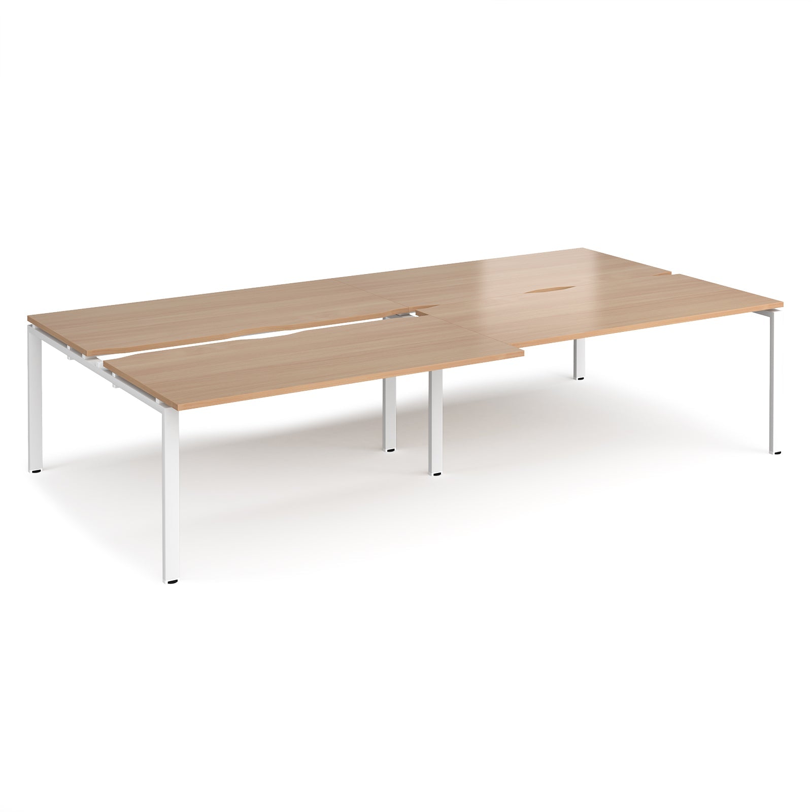 Adapt sliding top double B2B desks 1600mm deep