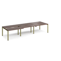 Adapt sliding top triple B2B desks 1200mm deep