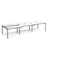 Adapt sliding top triple B2B desks 1200mm deep