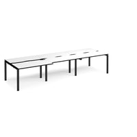 Adapt sliding top triple B2B desks 1200mm deep