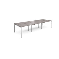 Adapt sliding top triple B2B desks 1200mm deep