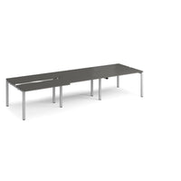 Adapt sliding top triple B2B desks 1200mm deep