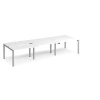 Adapt sliding top triple B2B desks 1200mm deep
