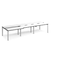 Adapt sliding top triple B2B desks 1200mm deep