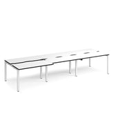 Adapt sliding top triple B2B desks 1200mm deep