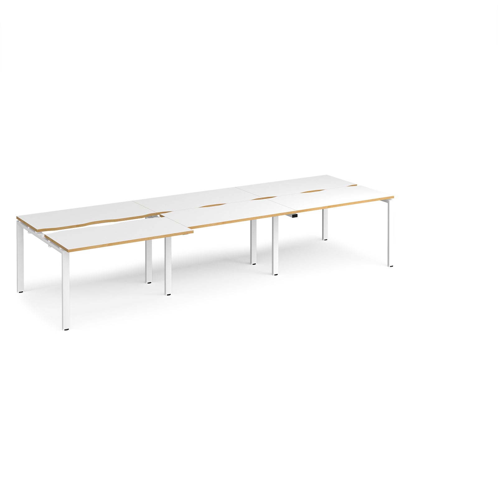 Adapt Sliding Top Triple B2B Desks 1200Mm Deep