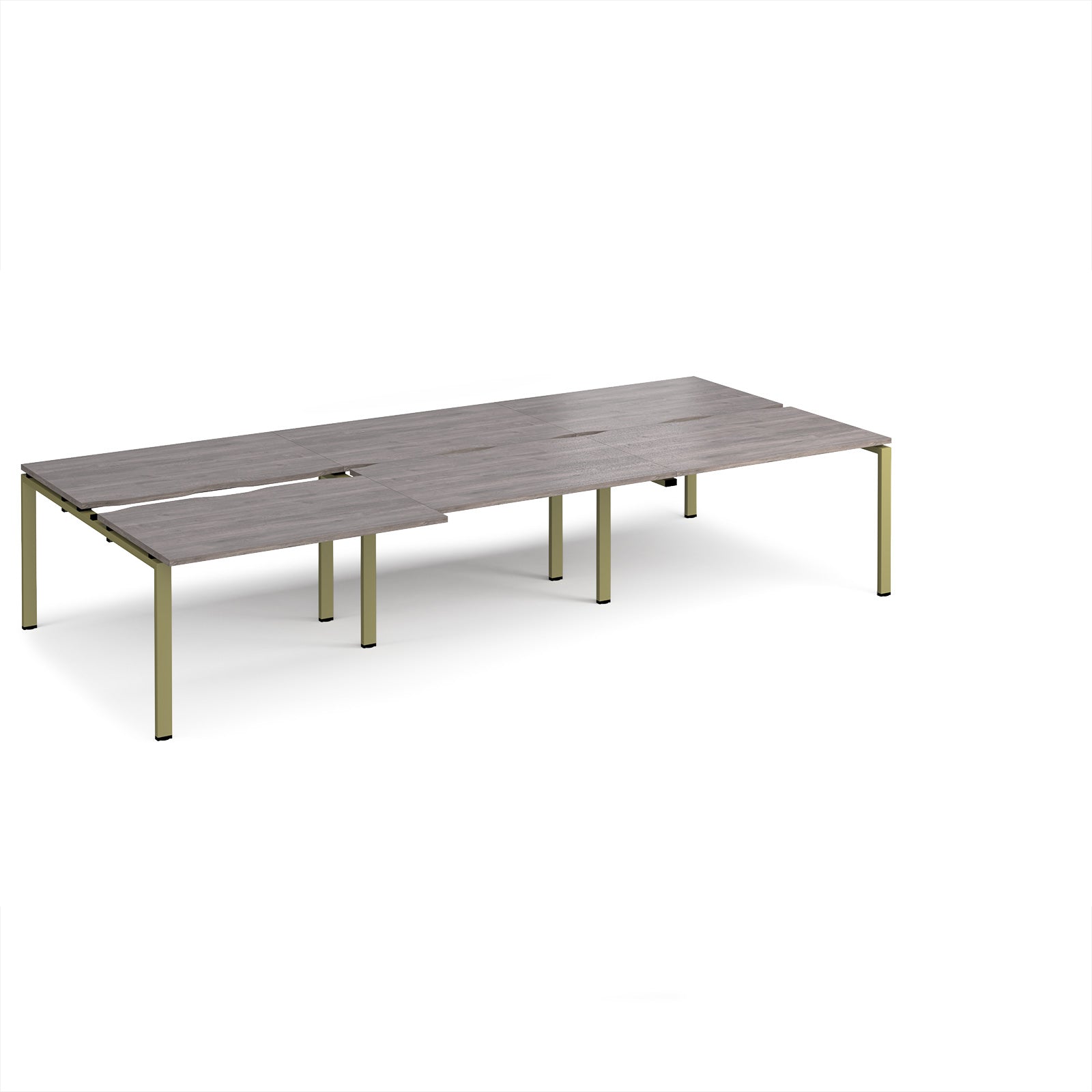 Adapt sliding top triple B2B desks 1600mm deep