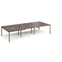 Adapt sliding top triple B2B desks 1600mm deep