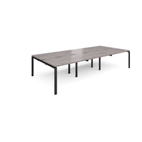 Adapt sliding top triple B2B desks 1600mm deep