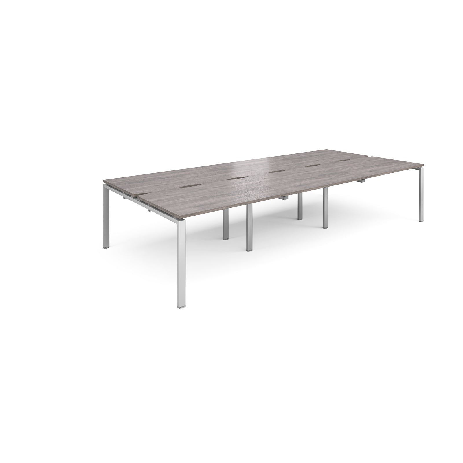 Adapt sliding top triple B2B desks 1600mm deep
