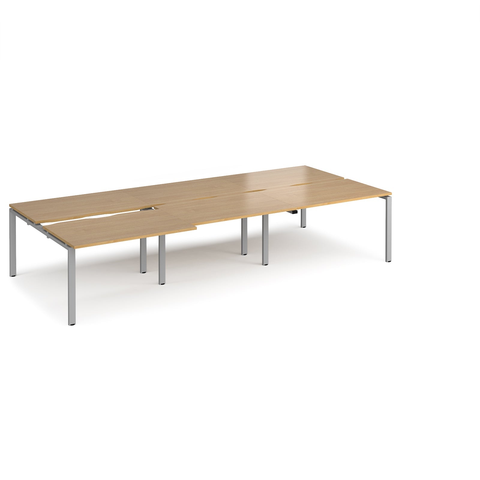 Adapt sliding top triple B2B desks 1600mm deep