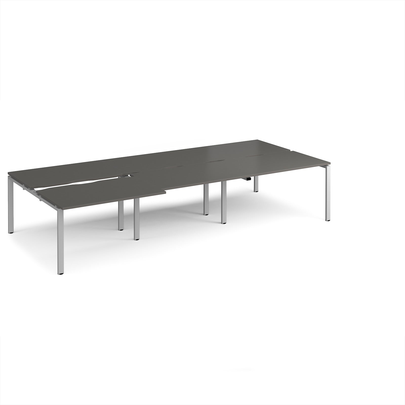 Adapt sliding top triple B2B desks 1600mm deep
