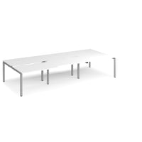 Adapt sliding top triple B2B desks 1600mm deep
