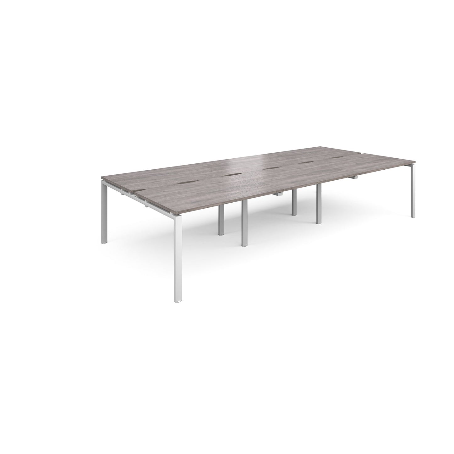 Adapt sliding top triple B2B desks 1600mm deep