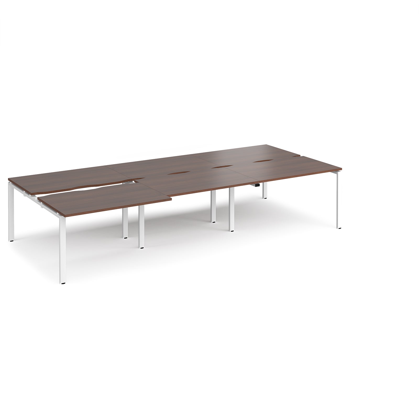 Adapt sliding top triple B2B desks 1600mm deep