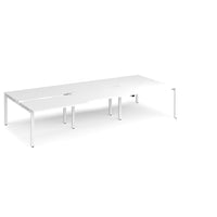 Adapt sliding top triple B2B desks 1600mm deep