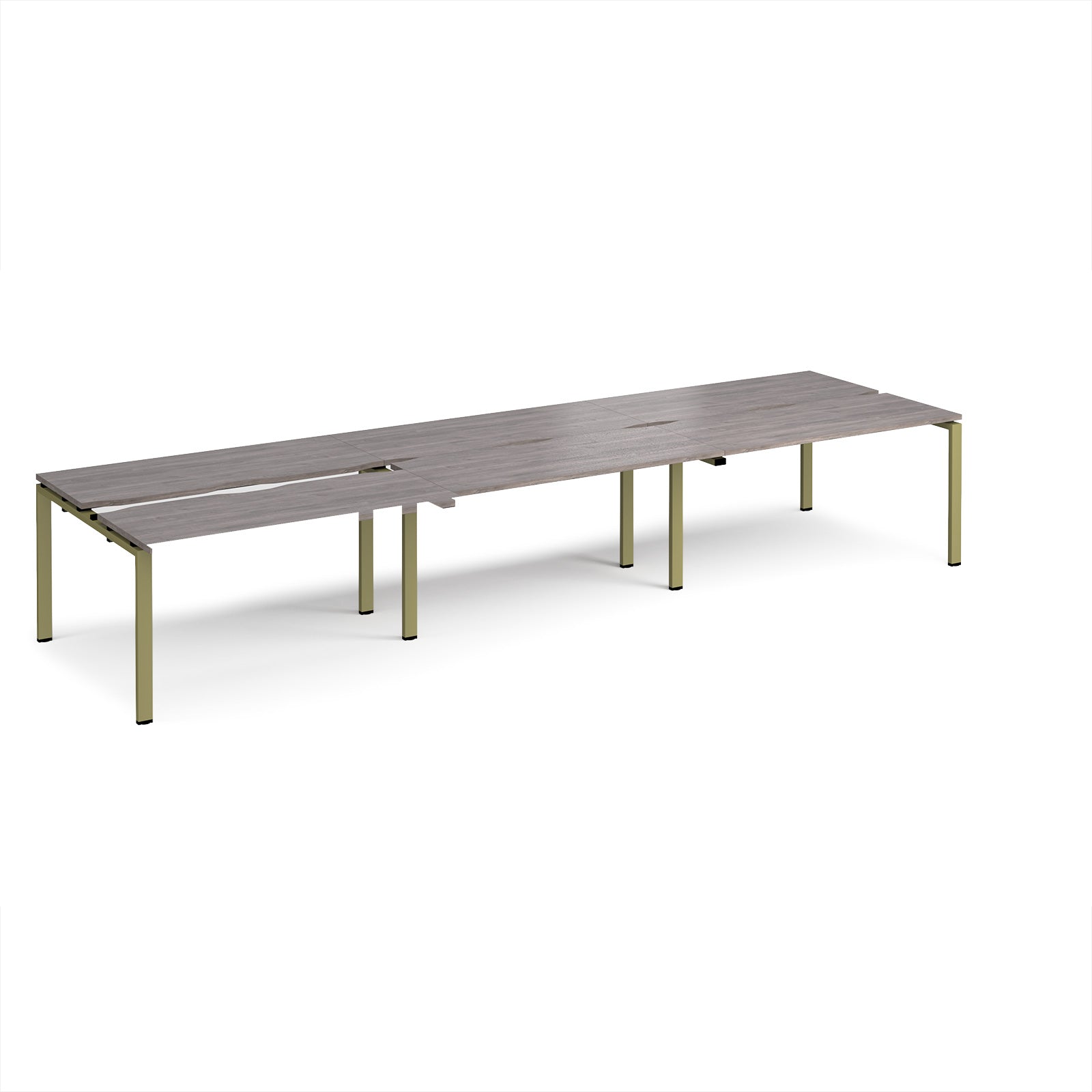 Adapt sliding top triple B2B desks 1200mm deep