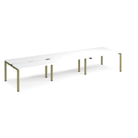 Adapt sliding top triple B2B desks 1200mm deep
