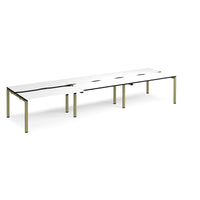 Adapt sliding top triple B2B desks 1200mm deep