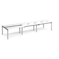 Adapt sliding top triple B2B desks 1200mm deep