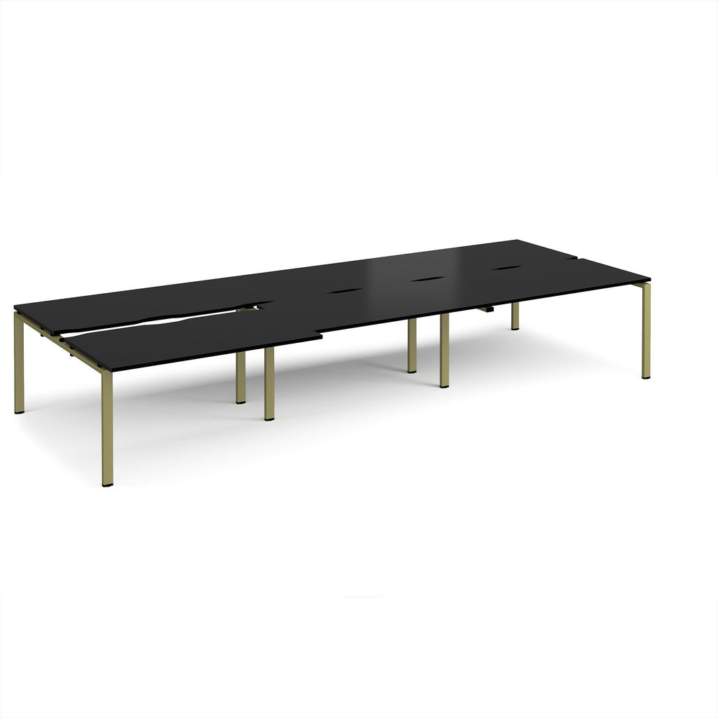 Adapt sliding top triple B2B desks 1600mm deep