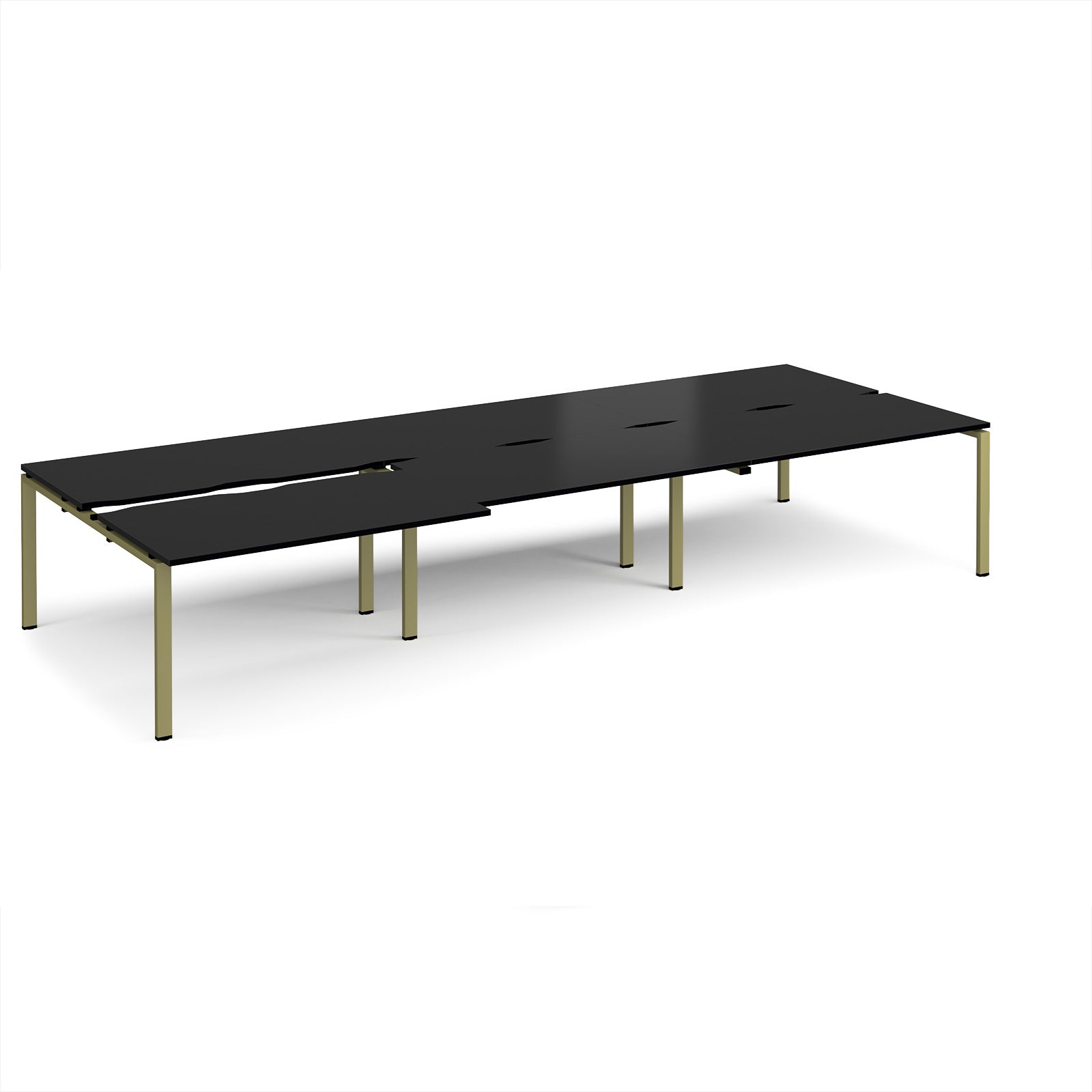 Adapt sliding top triple B2B desks 1600mm deep