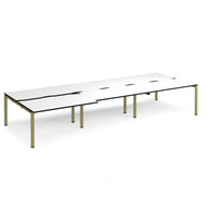 Adapt sliding top triple B2B desks 1600mm deep