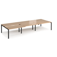 Adapt sliding top triple B2B desks 1600mm deep