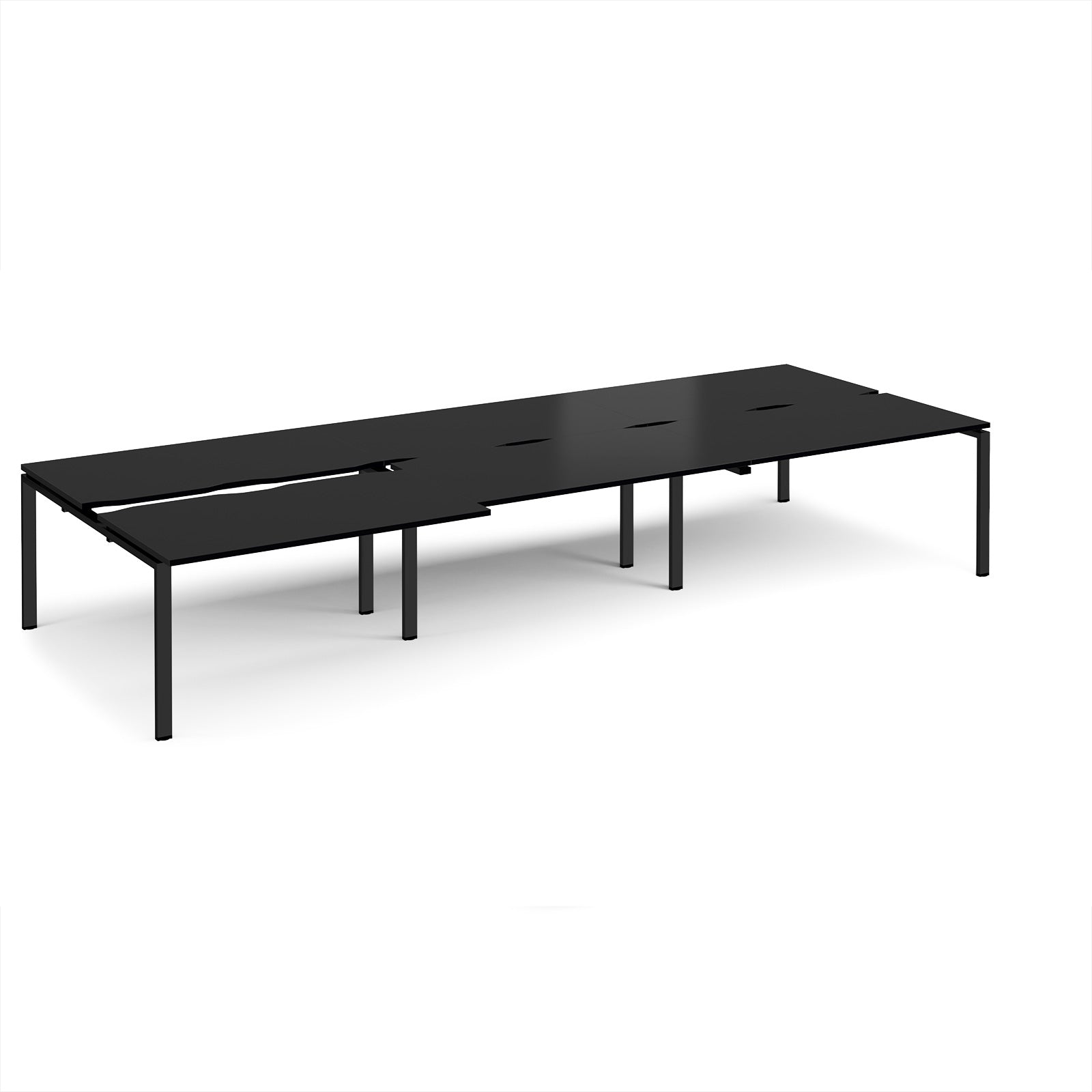 Adapt sliding top triple B2B desks 1600mm deep