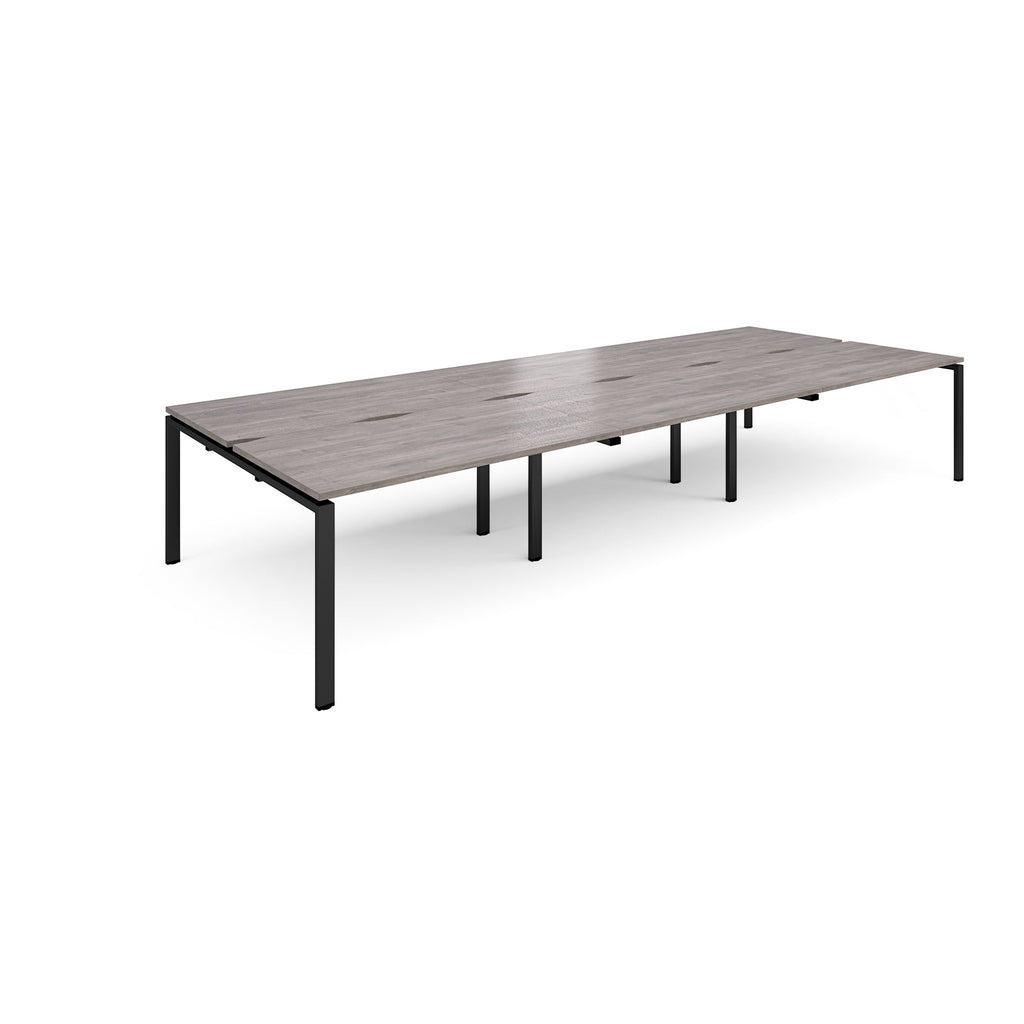 Adapt sliding top triple B2B desks 1600mm deep