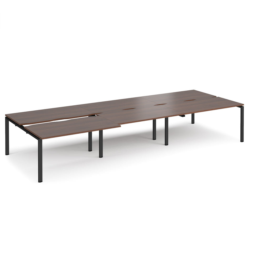 Adapt sliding top triple B2B desks 1600mm deep