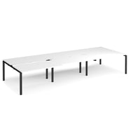 Adapt sliding top triple B2B desks 1600mm deep