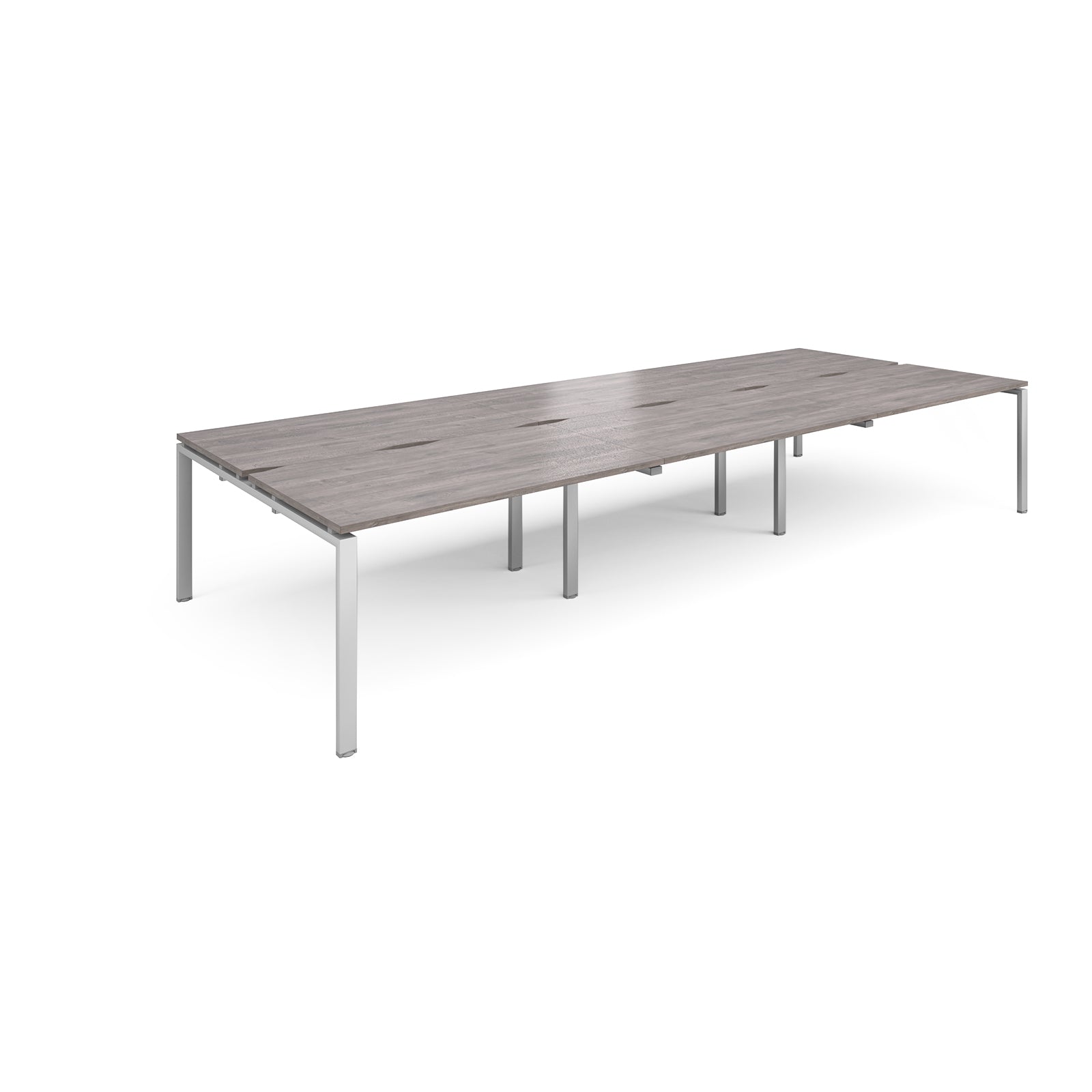 Adapt sliding top triple B2B desks 1600mm deep