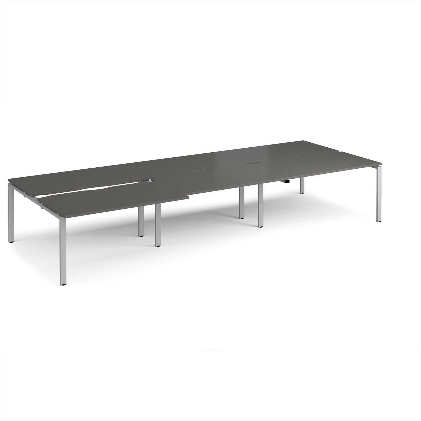 Adapt sliding top triple B2B desks 1600mm deep