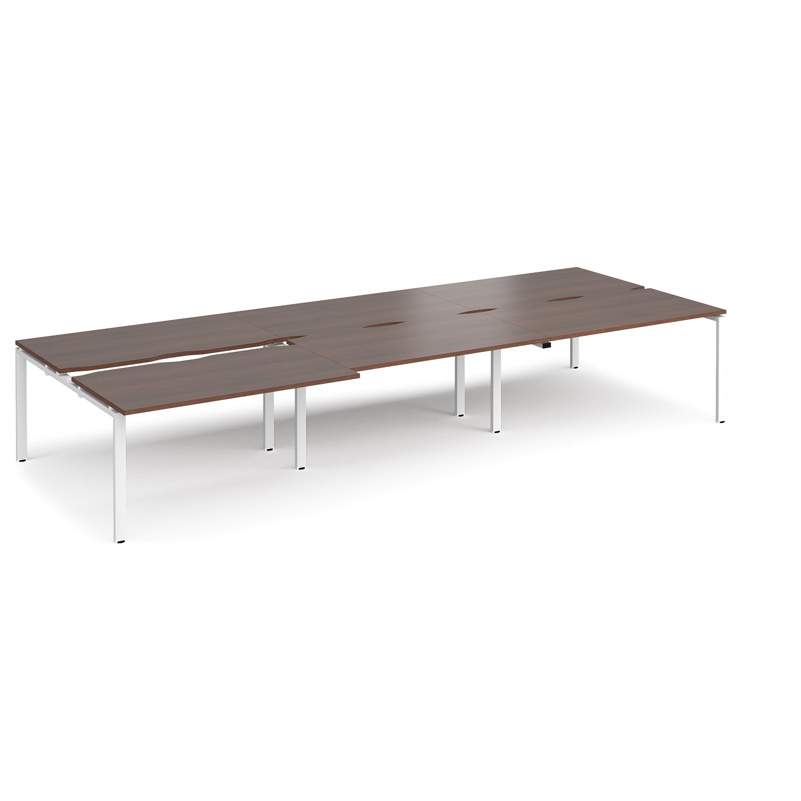 Adapt sliding top triple B2B desks 1600mm deep