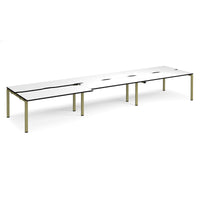 Adapt sliding top triple B2B desks 1200mm deep
