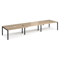 Adapt sliding top triple B2B desks 1200mm deep