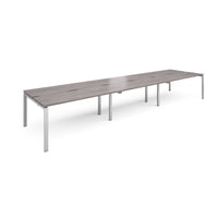 Adapt sliding top triple B2B desks 1200mm deep